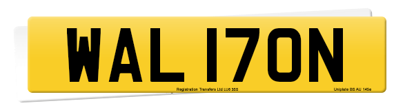 Registration number WAL 170N